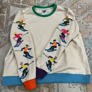 Queen of Sparkles ski sweatshirt